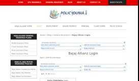 
							         Bajaj Allianz Login for New users| Customer Portal Login								  
							    