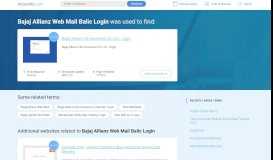 
							         Bajaj Allianz Web Mail Balic Login at top.accessify.com								  
							    