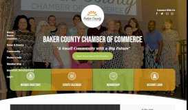 
							         Baker County Chamber of commerce - Home								  
							    