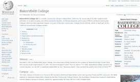 
							         Bakersfield College - Wikipedia								  
							    