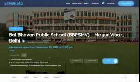 
							         Bal Bhavan Public School (BBPSMV) – Mayur Vihar, Delhi ...								  
							    