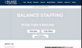 
							         Balance Staffing | Balance Staffing | A Staffing Firm & Workforce ...								  
							    