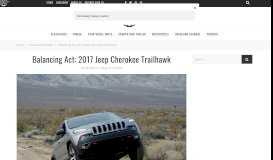 
							         Balancing Act: 2017 Jeep Cherokee Trailhawk – Expedition Portal								  
							    
