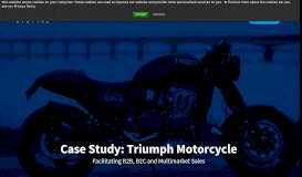 
							         Balancing B2B & B2C eCommerce | Triumph Motorcycles - Bridgeline								  
							    
