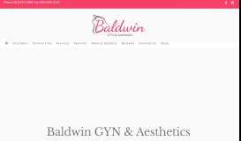 
							         Baldwin GYN: Home								  
							    