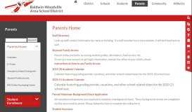 
							         Baldwin-Woodville Area School District - Parents Home								  
							    