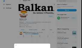 
							         Balkan Info (@Balkanportal) | Twitter								  
							    