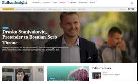 
							         Balkan Insight: Covering politics, society and business in Southern ...								  
							    