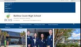 
							         Ballina Coast High School: Home								  
							    