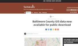 
							         Baltimore County GIS data now available for public download ...								  
							    