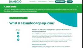 
							         Bamboo Top Up Loans - Bamboo Loans								  
							    