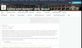 
							         Banaras Hindu University (BHU) Admission 2019: Courses, Entrance ...								  
							    