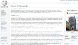 
							         Banco de Venezuela - Wikipedia								  
							    