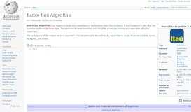 
							         Banco Itaú Argentina - Wikipedia								  
							    