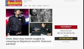 
							         Bandera | Philippine Entertainment Tabloid for the latest showbiz news								  
							    