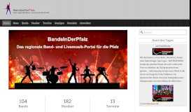 
							         BandsInDerPfalz - Das Band- und Livemusik-Portal für die Region Pfalz								  
							    
