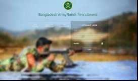
							         Bangladesh Army Recruitment Portal								  
							    