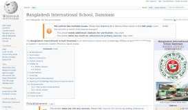 
							         Bangladesh International School, Dammam - Wikipedia								  
							    