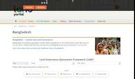 
							         Bangladesh | Land Portal | Securing Land Rights Through Open Data								  
							    