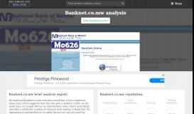 
							         Bank Net. BankNet Online - National Bank of Malawi								  
							    