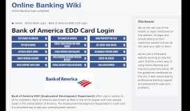 
							         Bank of America EDD Card Sign-In | BOFA Debit Card Login								  
							    