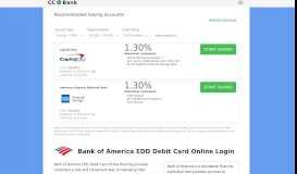
							         Bank of America EDD Debit Card Online Login - CC Bank								  
							    