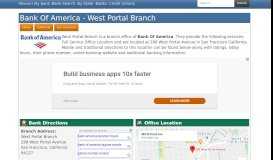 
							         Bank Of America in San Francisco California - 288 West Portal Avenue ...								  
							    