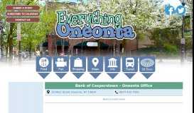 
							         Bank of Cooperstown – Oneonta Office | Everything Oneonta ...								  
							    