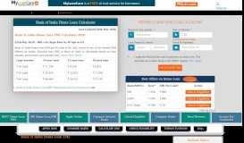 
							         Bank of India Home Loan EMI Calculator Jan 2020								  
							    