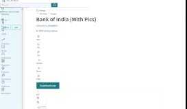 
							         Bank of India (With Pics) | Share Point | Business Process - Scribd								  
							    
