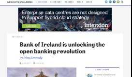 
							         Bank of Ireland is unlocking the open banking revolution								  
							    