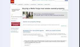 
							         Bank Owned Homes | REO properties | Wells Fargo								  
							    