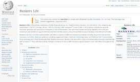 
							         Bankers Life - Wikipedia								  
							    
