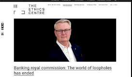 
							         Banking royal commission: The world of loopholes has ended								  
							    