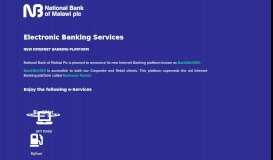 
							         BankNet Online - National Bank of Malawi								  
							    