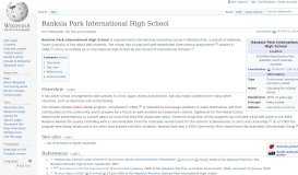 
							         Banksia Park International High School - Wikipedia								  
							    