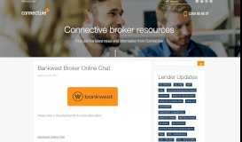 
							         Bankwest Broker Online Chat - Blog - Connective								  
							    