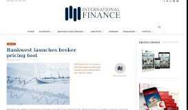 
							         Bankwest launches broker pricing tool - International Finance								  
							    