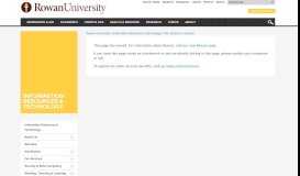 
							         Banner | Information Resources and Technology | Rowan University								  
							    