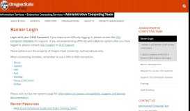 
							         Banner Login | Administrative Computing Team | Information ...								  
							    