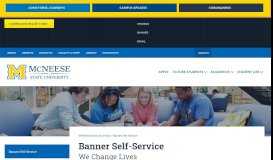 
							         Banner Self-Service | McNeese State University								  
							    