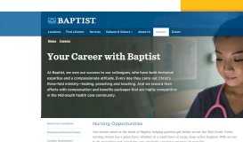 
							         Baptist Health Systems in Jackson, MS | Careers | Apply For a Job								  
							    