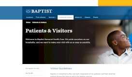 
							         Baptist Health Systems in Jackson, MS | Patients & Visitors								  
							    