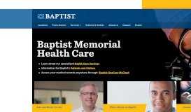 
							         Baptist Memorial Health Care Corporation—Mid-South Hospitals and ...								  
							    