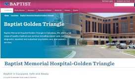 
							         Baptist Memorial Hospital-Golden Triangle - Baptist Memorial Health ...								  
							    