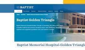 
							         Baptist Memorial Hospital-Golden Triangle in Columbus, MS								  
							    
