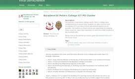 
							         Baradene/St Peters College ICT PD Cluster : Virtual Learning Network								  
							    