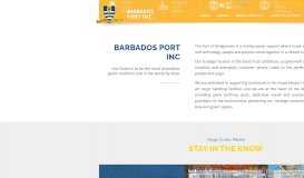 
							         Barbados Port Inc. |								  
							    