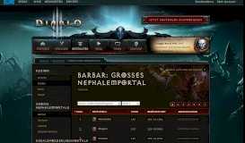 
							         Barbar: Großes Nephalemportal - Bestenlisten - Diablo III								  
							    