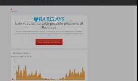 
							         Barclays down? Current problems and issues | Downdetector								  
							    